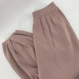 Women Mauve Knit Jogger Pants XL Pull-On Lounge Casual Pockets
Lounge High Waist
